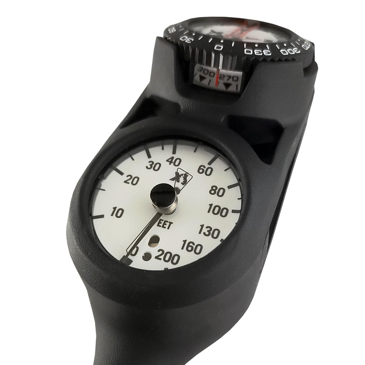 XS Scuba Navigator Console - 3 Gauge Metric Dive Computer for Scuba Diving | Underwater Navigation, Depth & Air Pressure Monitoring for Professional Divers