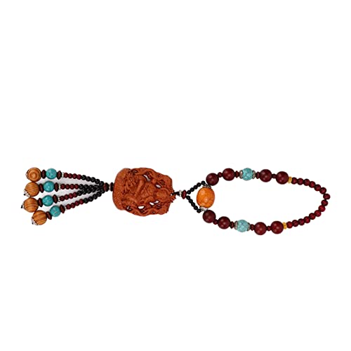 Safe Auspicious Buddha Pendant - Handcrafted Boxwood Necklace for Protection & Good Luck | Home Decor, Meditation Gift & Spiritual Jewelry
