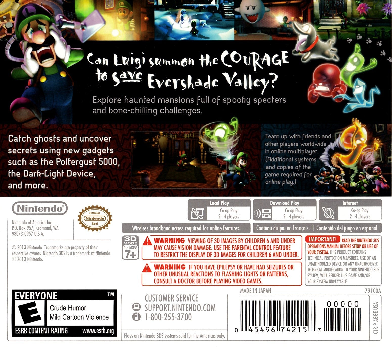 Luigi's Mansion: Dark Moon - Nintendo 3DS Adventure Game | Ghost Hunting Puzzle Solving | Perfect for Family Game Night & Halloween Gaming