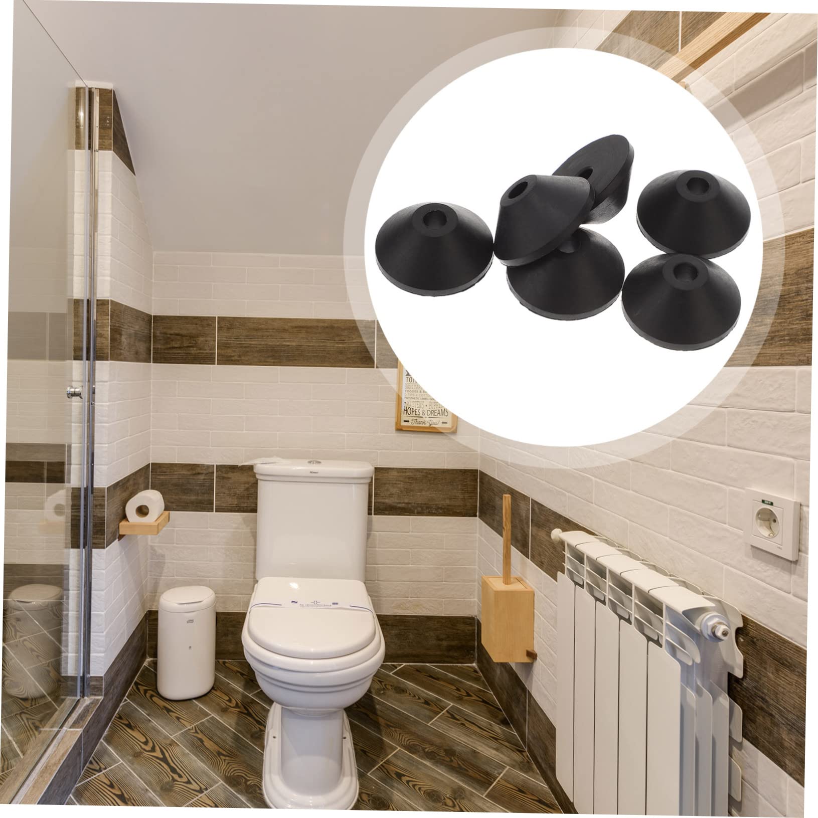 100 Pcs Toilet Tank Sealing Ring Rubber Washers Kit - Leak-Proof Replacement for Toilet Screws & Bolts - Perfect for DIY Plumbing Repairs and Bathroom Maintenance