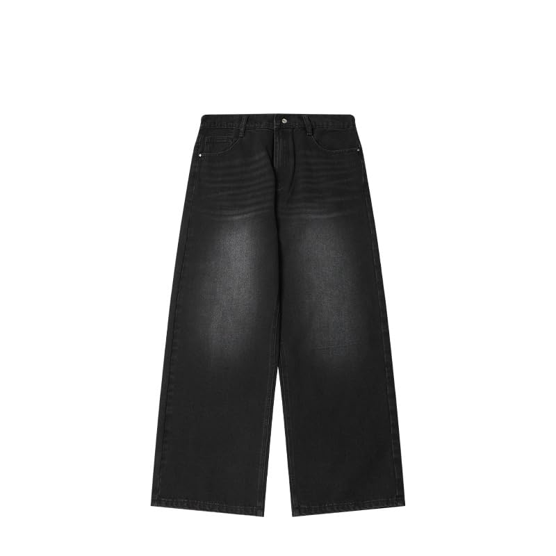 Men's Baggy Jeans - Y2K Vintage Skater Pants with Wide Leg Loose Fit, Hip Hop Denim for Casual Wear | Perfect for Street Style, Skateboarding & 90s Fashion Outfits