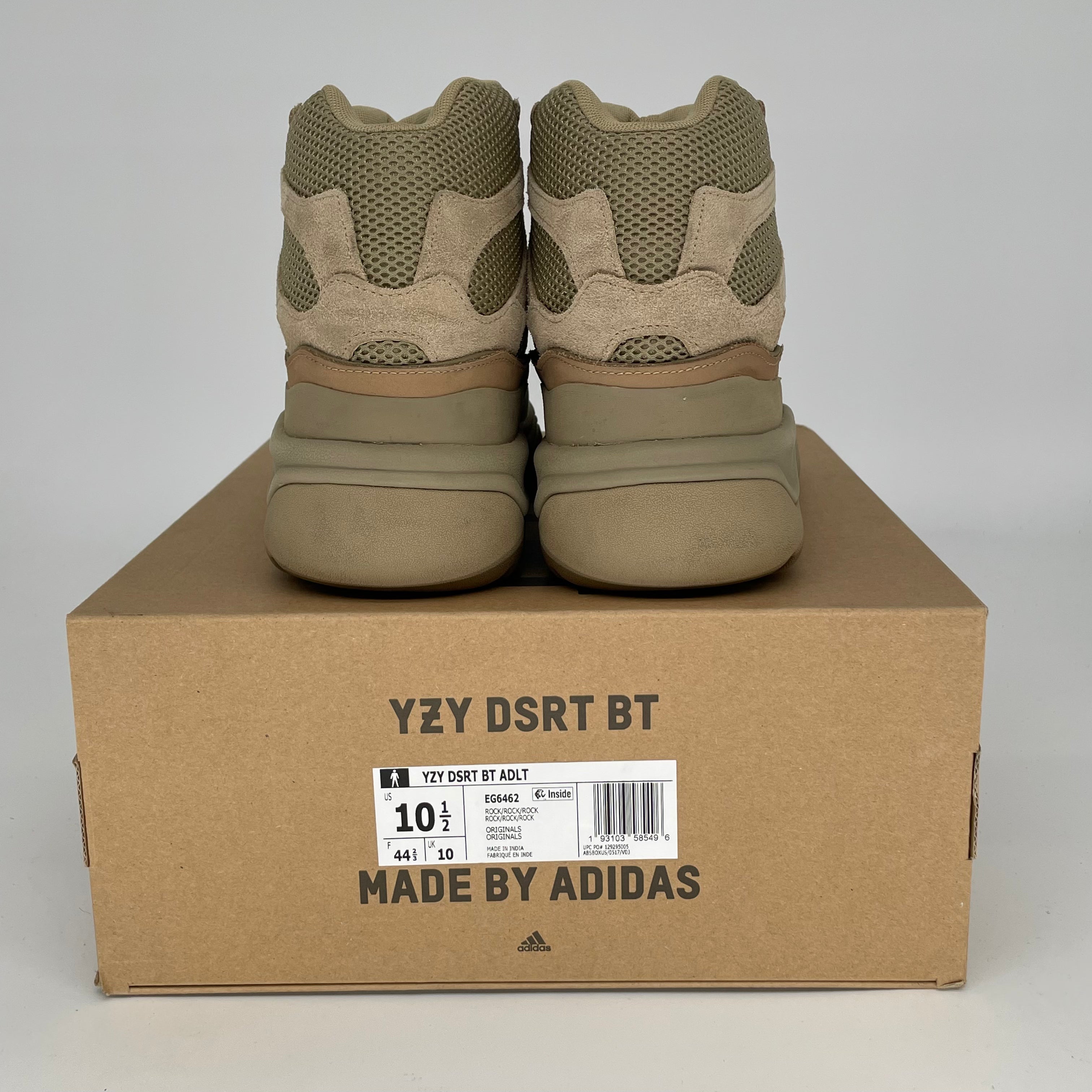 Adidas Yeezy Desert Boot Rock - Men's Size 10.5 / Women's 12W (Style EG6462) - Stylish & Comfortable Hiking Shoes for Outdoor Adventures & Urban Fashion