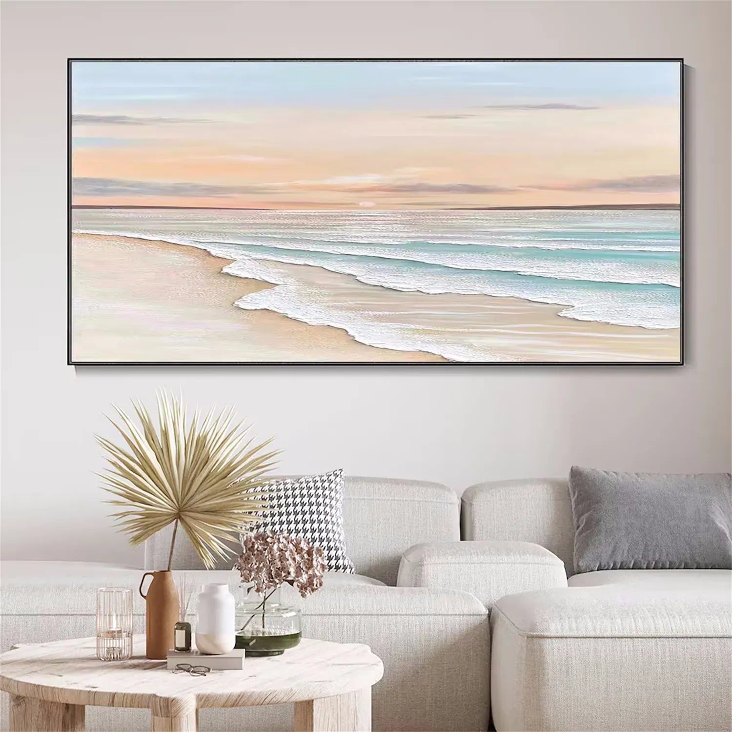 Ocean and Sky Painting #OS 165 - Stunning Seascape Wall Art for Home & Office Decor - Perfect for Living Room, Bedroom or Beach House