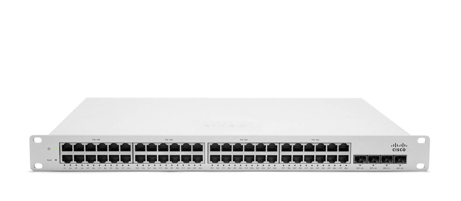Cisco Meraki MS220-48LP-HW 48-Port Cloud Managed PoE+ Gigabit Switch | Renewed | No License | Ideal for Office Networks, Data Centers & Smart Buildings