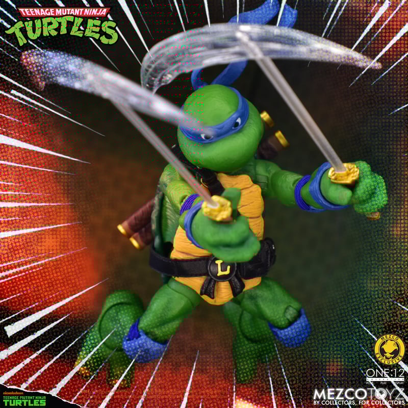 Teenage Mutant Ninja Turtles Deluxe Animated Series Action Figure - Mezco One:12 Collective - Collectible TMNT Toy for Fans & Display - Perfect for Gifts, Collections & Home Decor