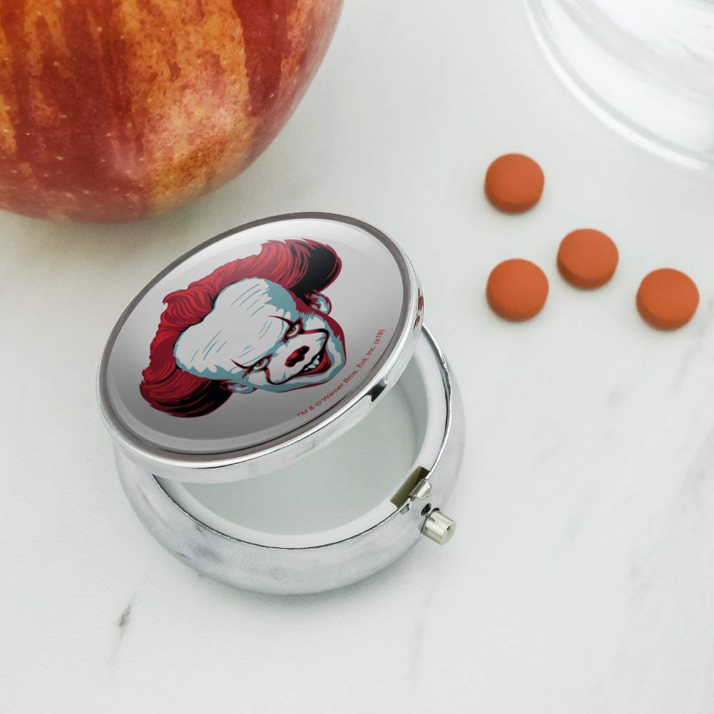 Pennywise IT Movie Inspired Pill Case & Trinket Box - Horror Fan Gift for Home, Travel & Cosplay Accessories Storage