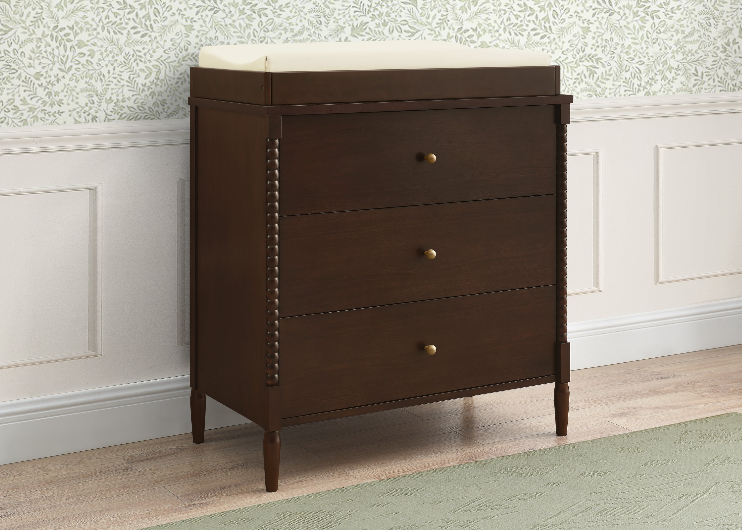 Lily 3 Drawer Dresser with Interlocking Drawers - Sturdy Bedroom Storage Furniture for Clothes, Toys & Organizing - Perfect for Kids Room, Nursery or Dormitory