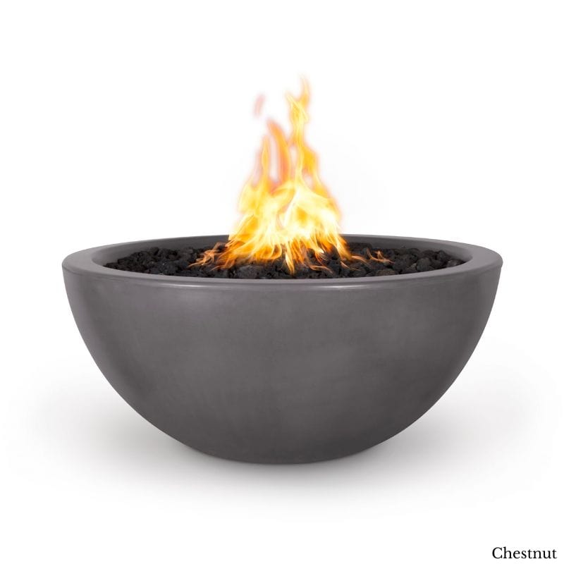 Luna Fire Pit - Durable Concrete Outdoor Fire Bowl for Patio, Backyard & Camping - Perfect for Gatherings, S'mores & Relaxing Evenings