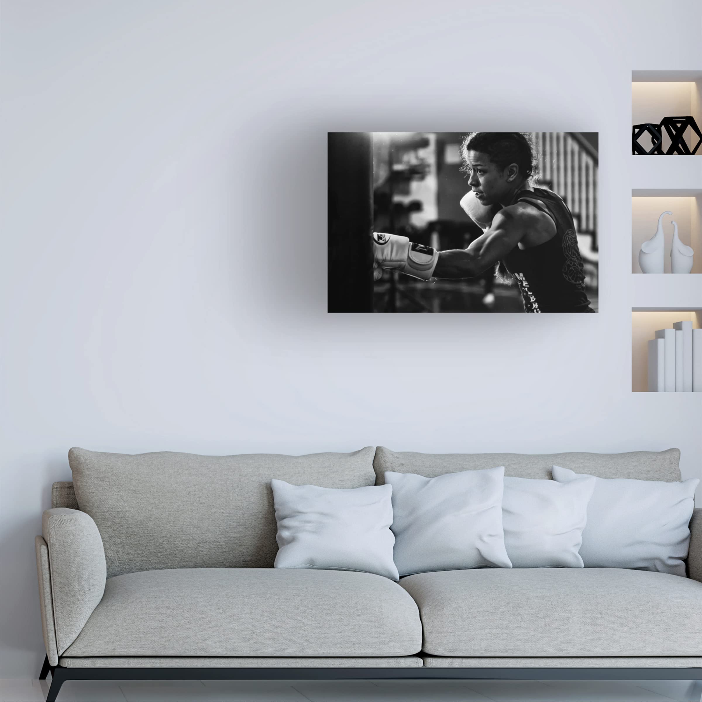 Trademark Fine Art 'Training' Canvas Wall Art by Henry Zhao - Premium Hand-Painted Home Decor for Living Room, Bedroom & Office
