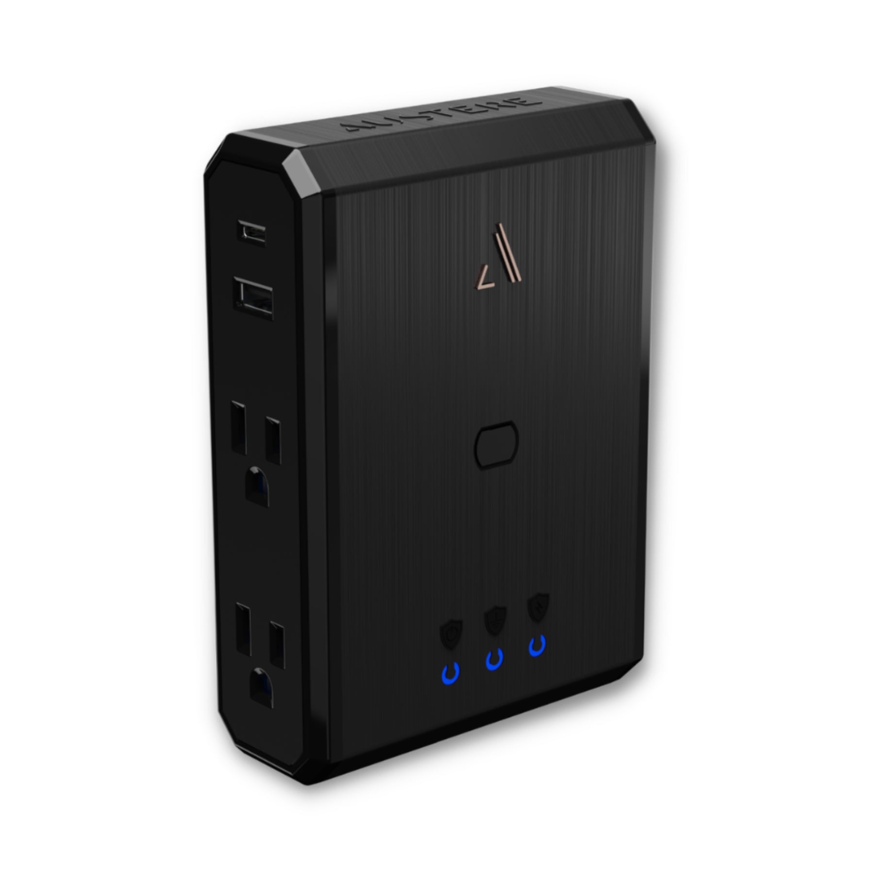 Austere III Series 4-Outlet Power Strip - Open Box Clearance | Ideal for Home, Office & Travel Use