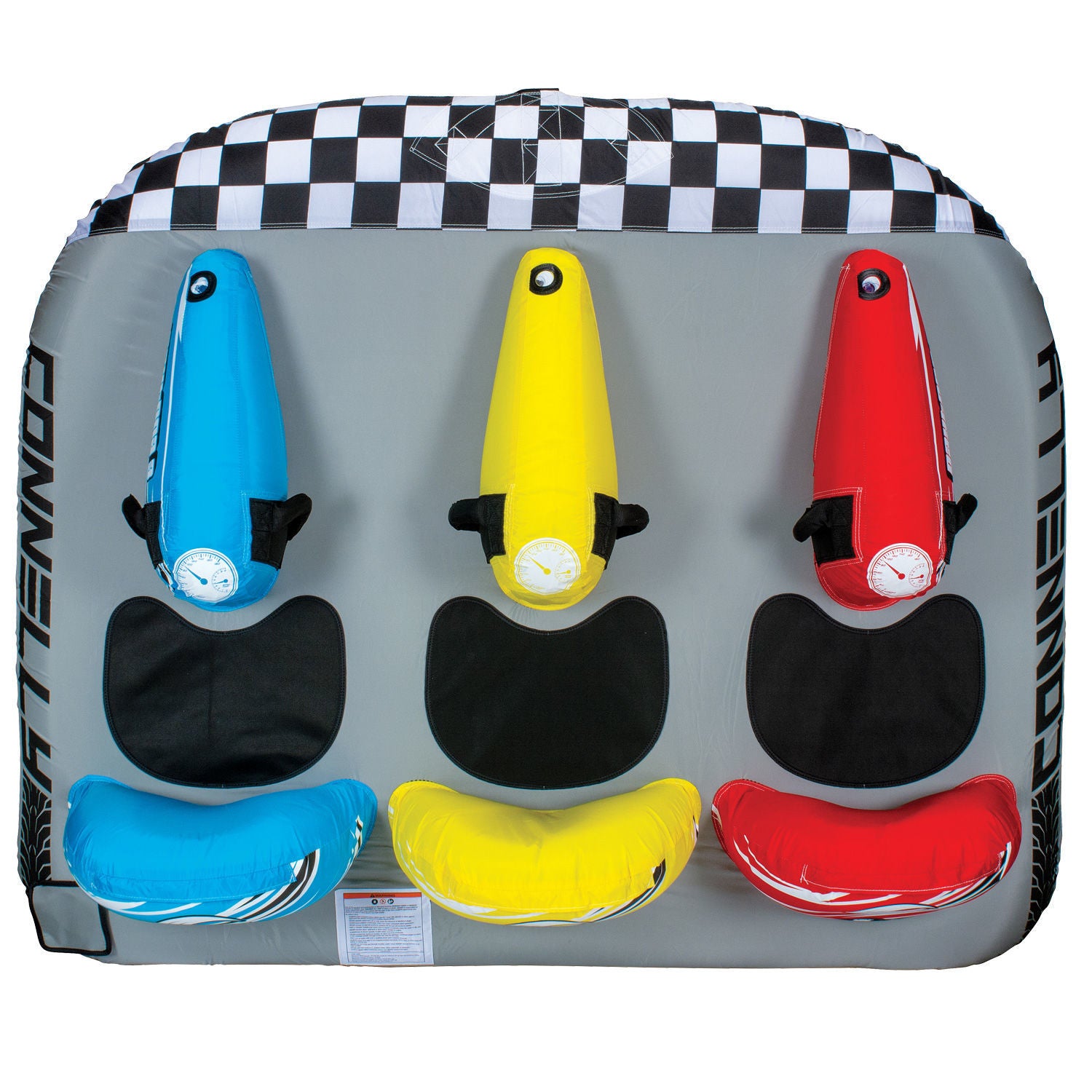 Connelly Daytona 3 Towable Tube - 3 Rider Inflatable Water Tube for Boating, Lakes & Beach Fun - High-Speed Towing for Adults & Kids - Perfect for Summer Water Sports & Family Outings