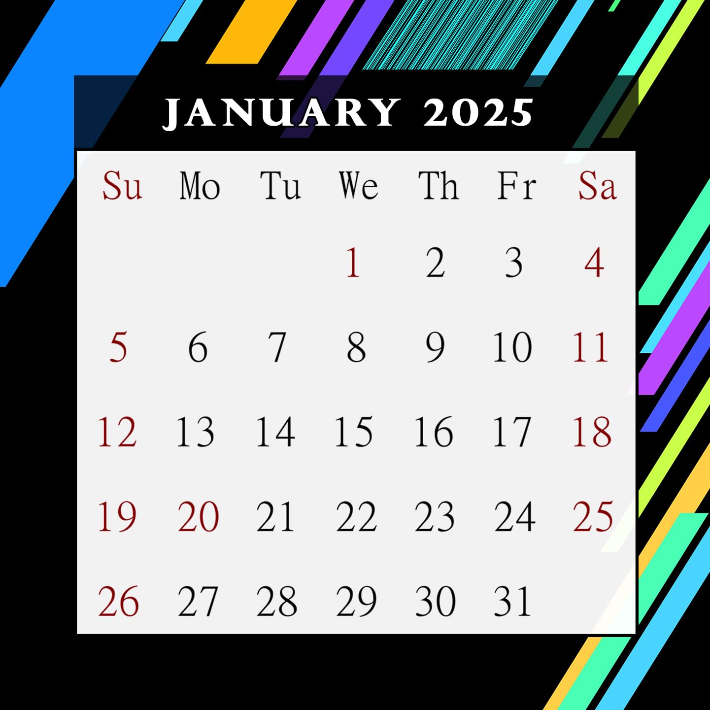 2025 CD-Style Desk Calendar - 12 Month Planner with CD Case Stand | Office Decor, Christmas Gift Idea | Perfect for Home, Office & School Organization (Edition #013)