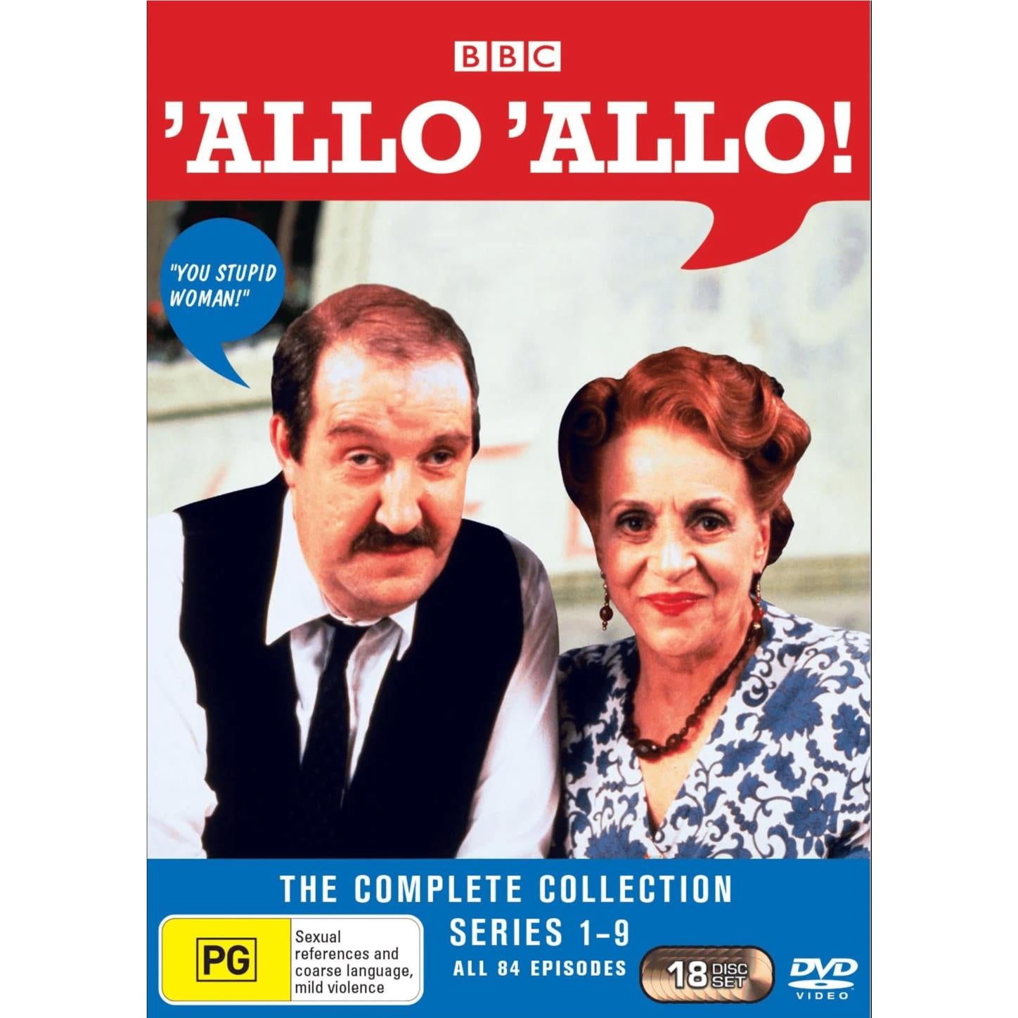 Allo Allo The Complete Collection DVD Box Set | Classic British Comedy TV Series | Perfect for Fans of Vintage Sitcoms & WWII Humor