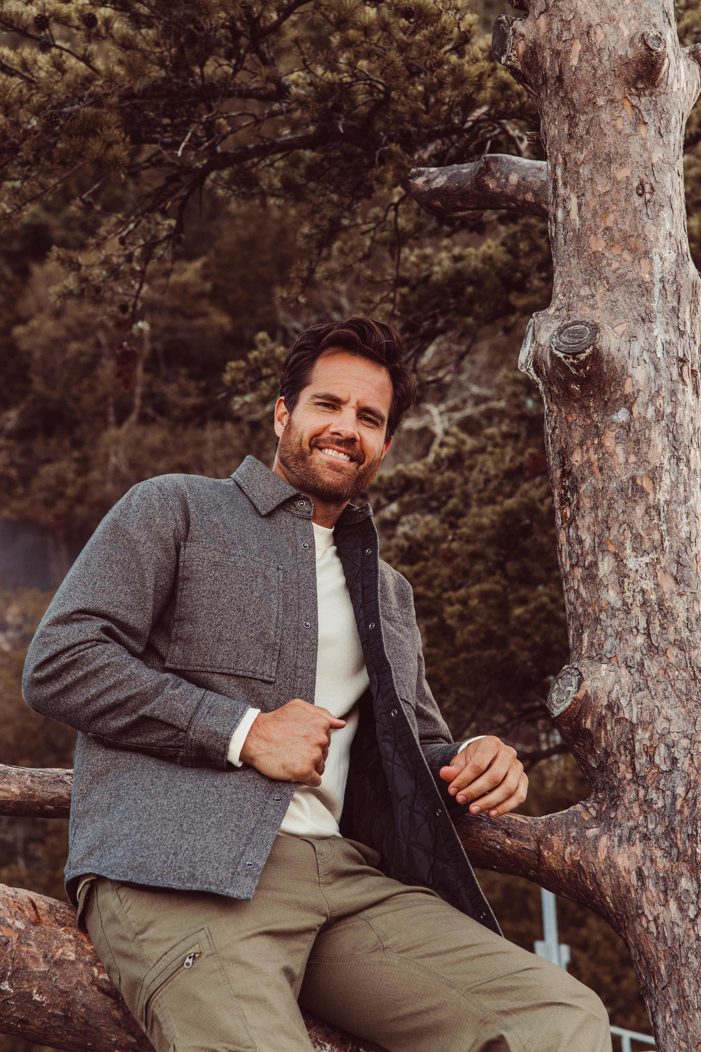 Lincoln Shirt Jacket for Men - Classic Plaid Flannel Shirt Jacket with Button Front & Chest Pocket | Perfect for Outdoor Camping, Hiking & Casual Fall Wear