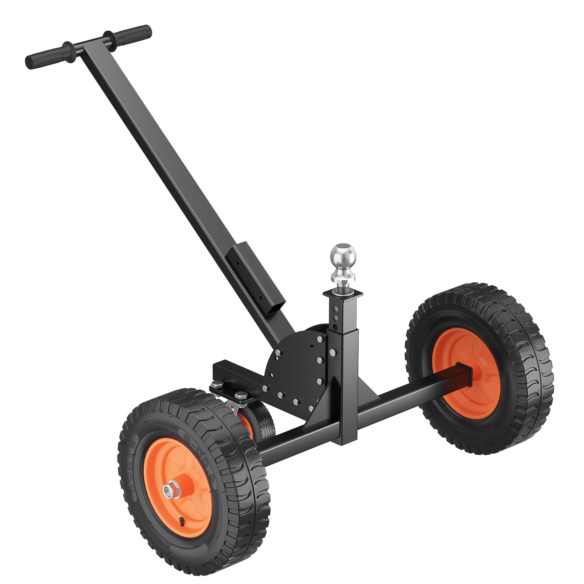 GARVEE 2 in 1 Trailer Dolly - 1500 lbs Tongue Weight Capacity, Adjustable Height 24-35 inches, 2 Hitch Ball & 16