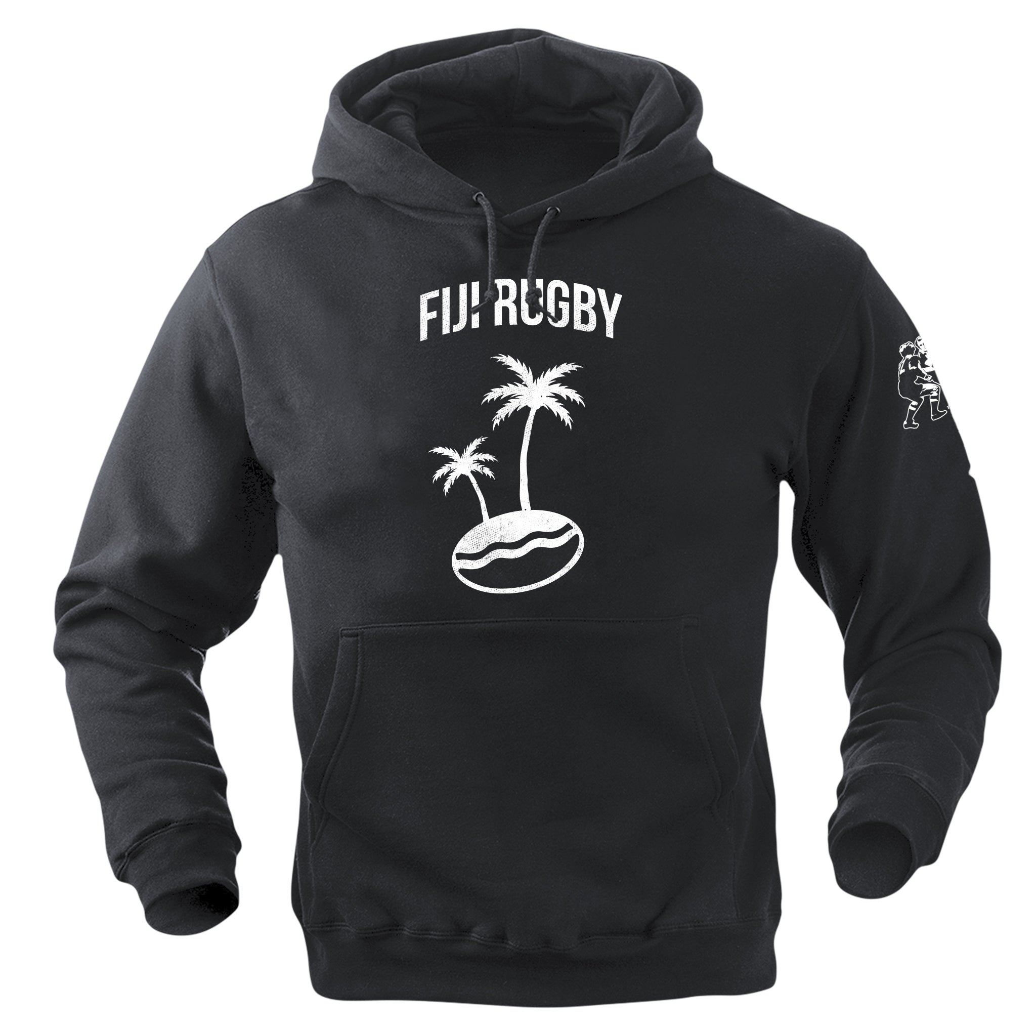 Fiji Rugby Logo Hoodie - Official Team Merchandise for Fans - Perfect for Game Day & Casual Wear