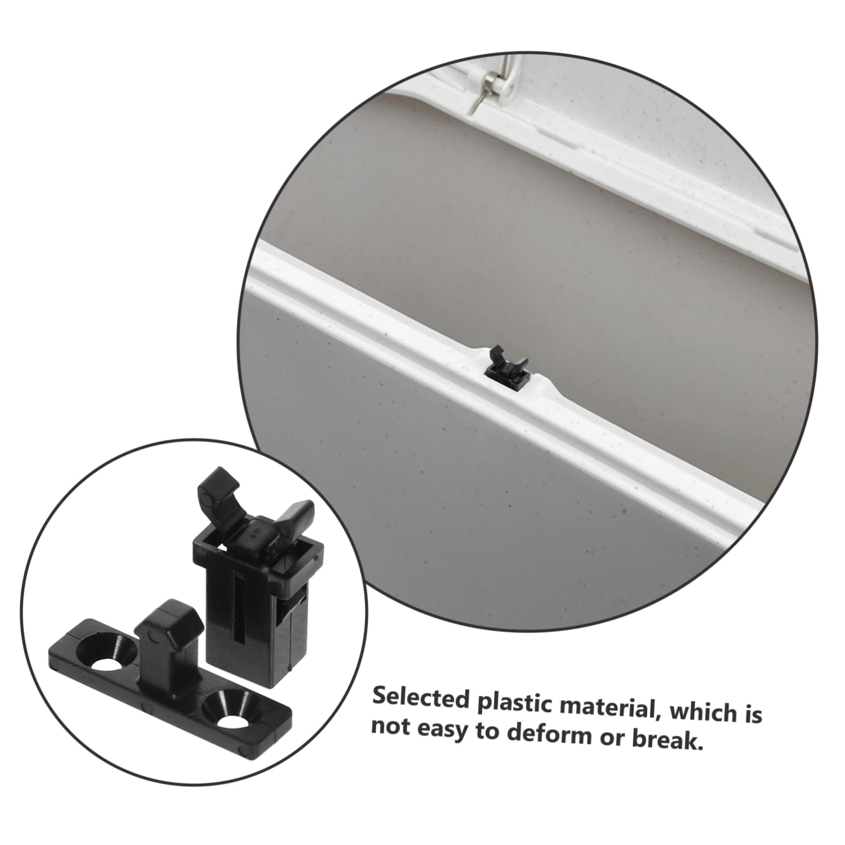 10 Pack Touch Latch Trash Can Lid Lock Pad - Replacement Parts for Garbage Can Lid Pin - Secure Kitchen & Outdoor Trash Bins from Pets & Kids