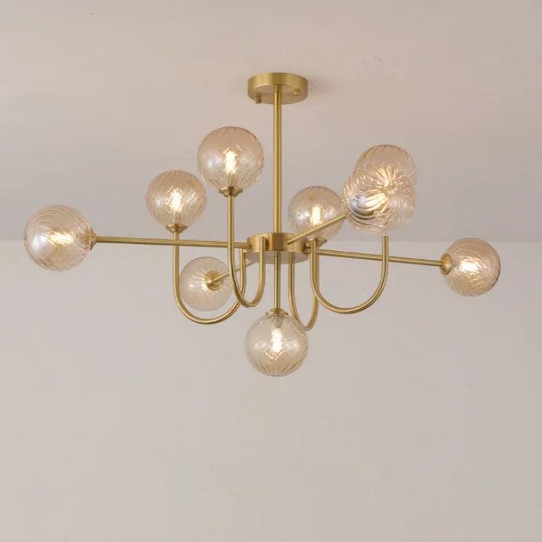 Modern White Asymmetric Chandelier for Living Room - Elegant Ceiling Light Fixture for Dining Room, Bedroom & Home Decor