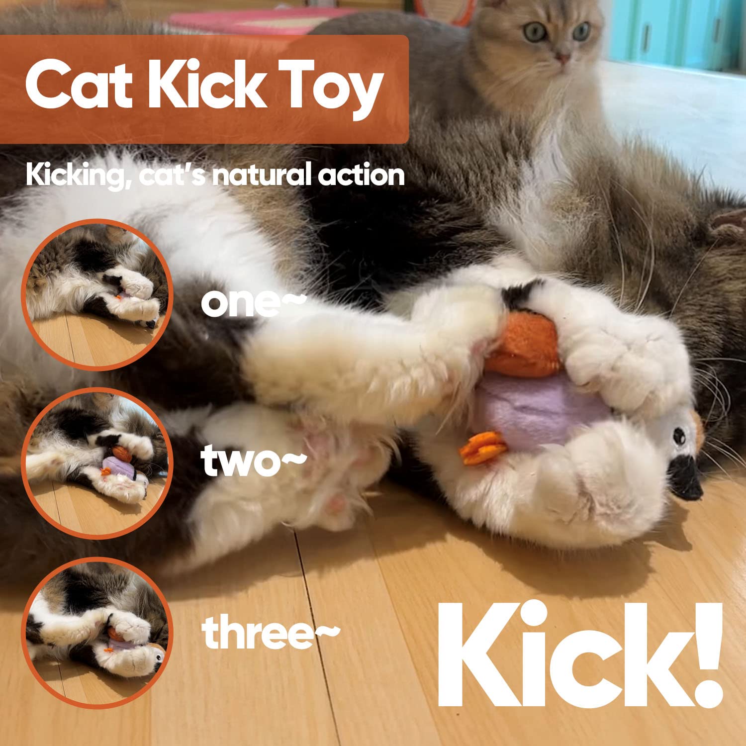 Interactive Chirping Bird Cat Toys with Catnip & Feather - Fun Kitten Toys for Indoor Cats, DIY Cat Wand & Hanging Door Toy - Perfect for Cat Trees & Towers - Playtime & Exercise for Active Felines