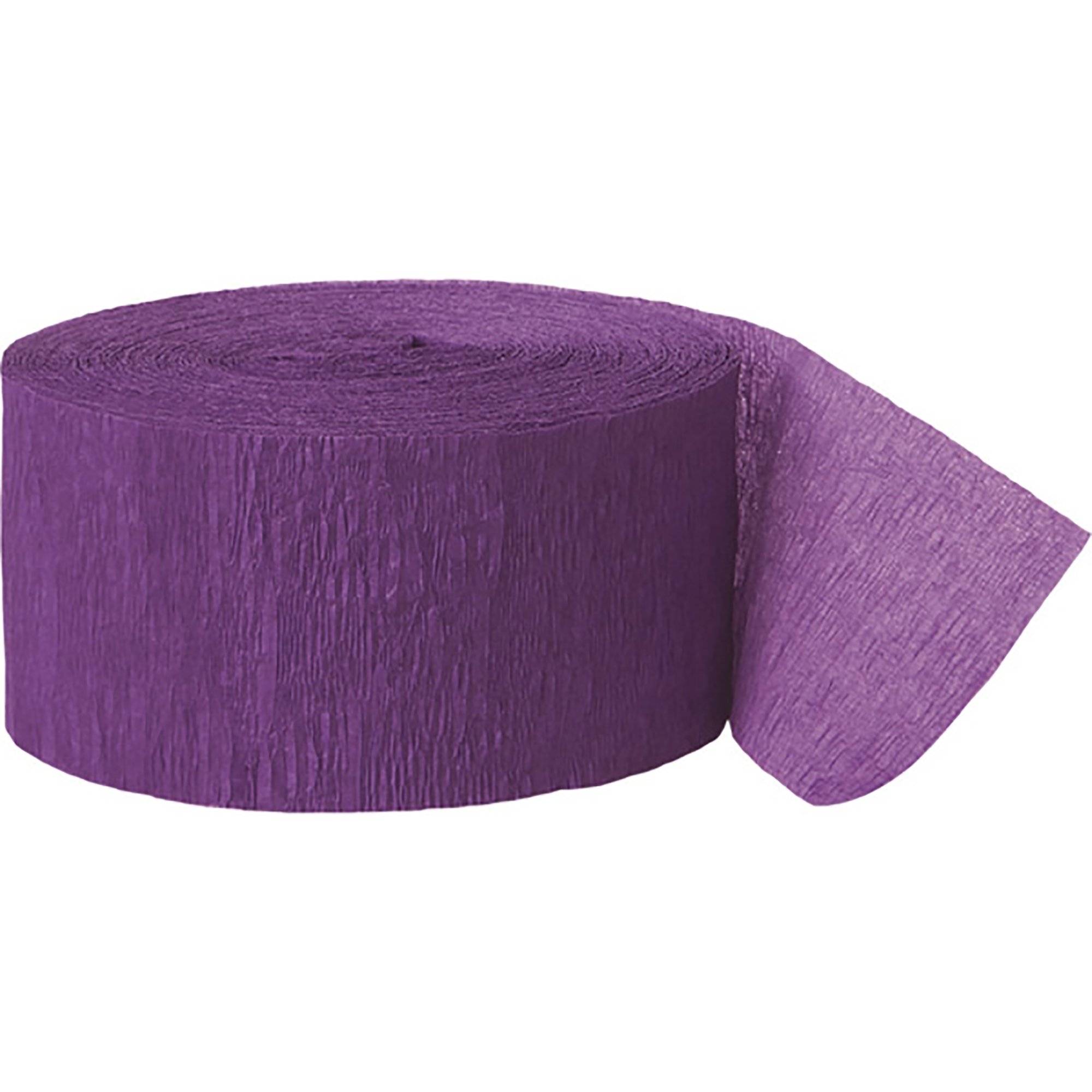 81ft Purple Crepe Streamer Roll - Bulk Party Decorations for Birthday, Wedding, Baby Shower & Holiday Celebrations