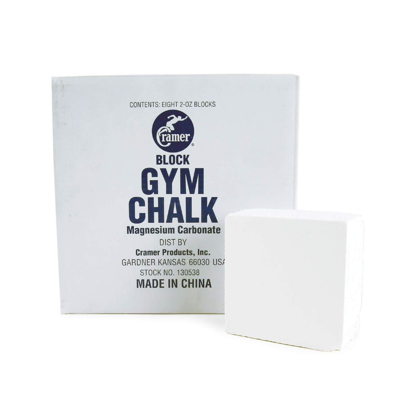 Premium Cramer Gym Chalk Block for Weightlifting, Rock Climbing & Gymnastics - Non-Slip Grip Enhancer for Better Performance