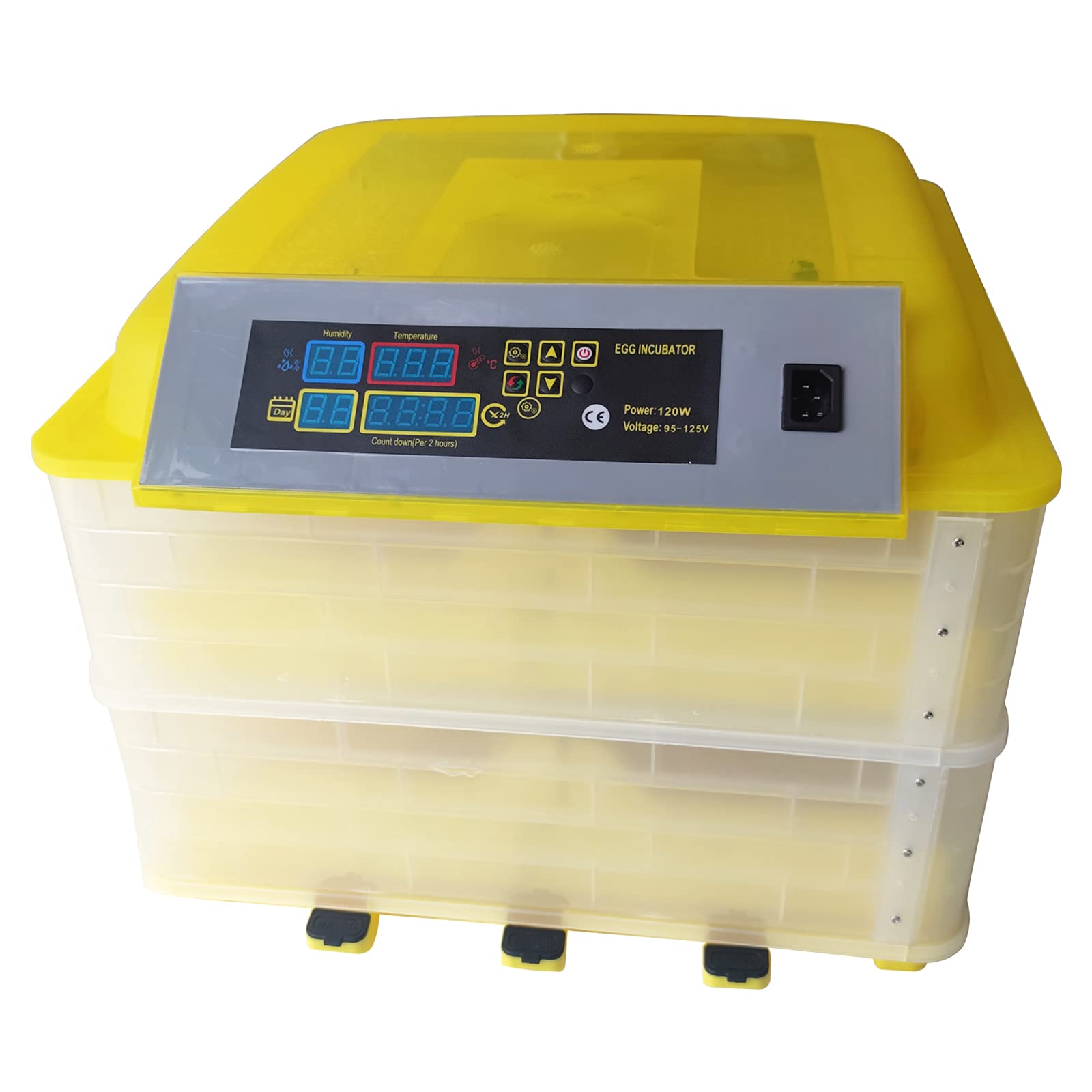 TECHTONGDA 96 Egg Digital Poultry Incubator - Automatic Egg Turner & Humidity Control for Chicken, Duck, Quail Eggs - 110V Hatcher Machine for Home Farming & Hatching Projects