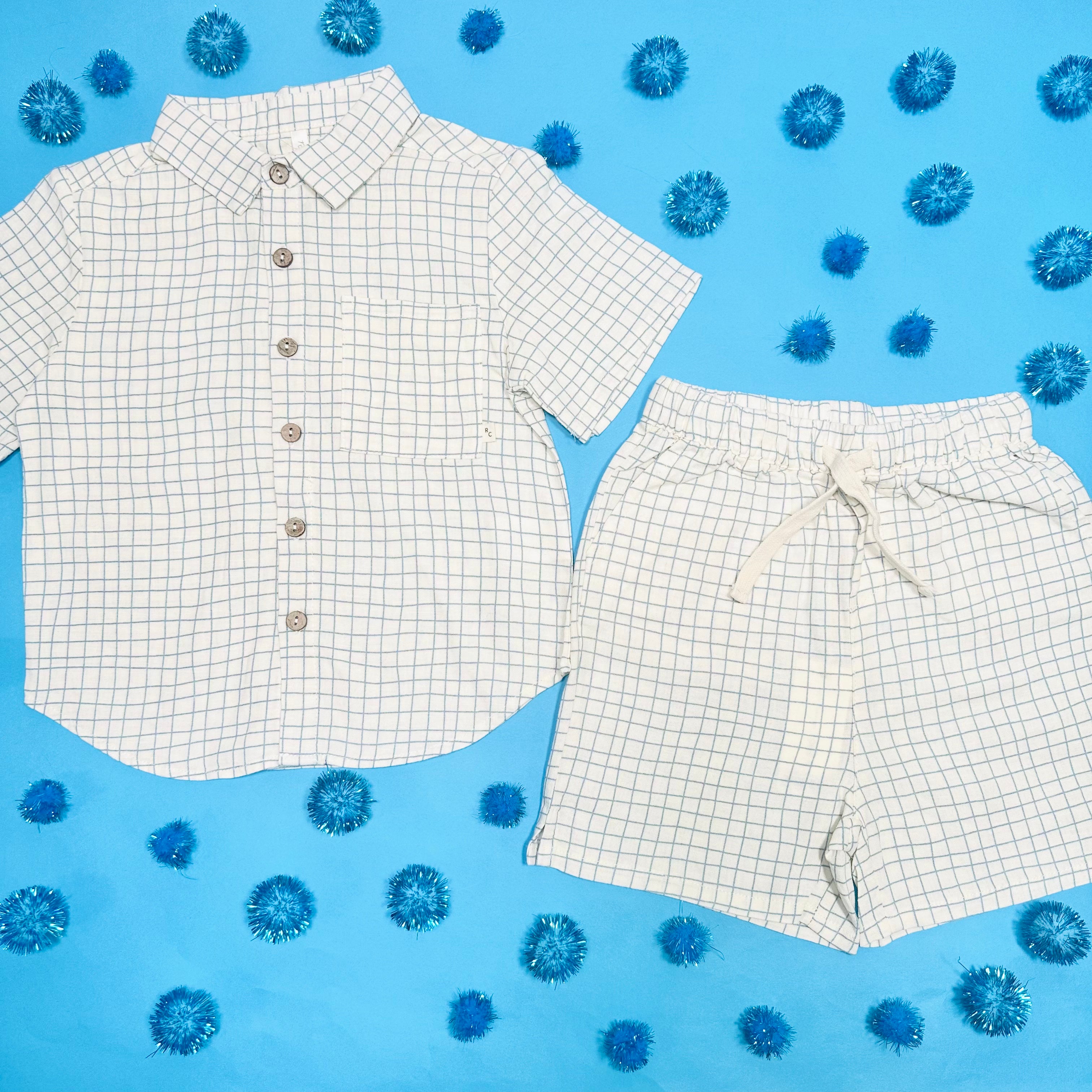 Stylish GRID BUTTON DOWN TOP for Women - Casual & Office Wear - Perfect for Work, Dates & Everyday Outfits