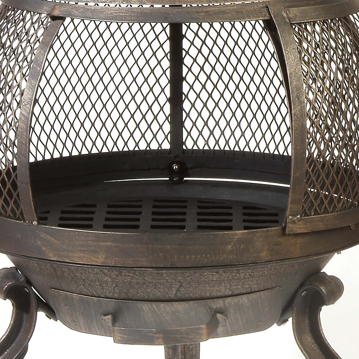 Deckmate Sonora Outdoor Chimenea Fireplace Model 30199 - Patio, Garden & Backyard Fire Pit for Cozy Evenings & Outdoor Gatherings