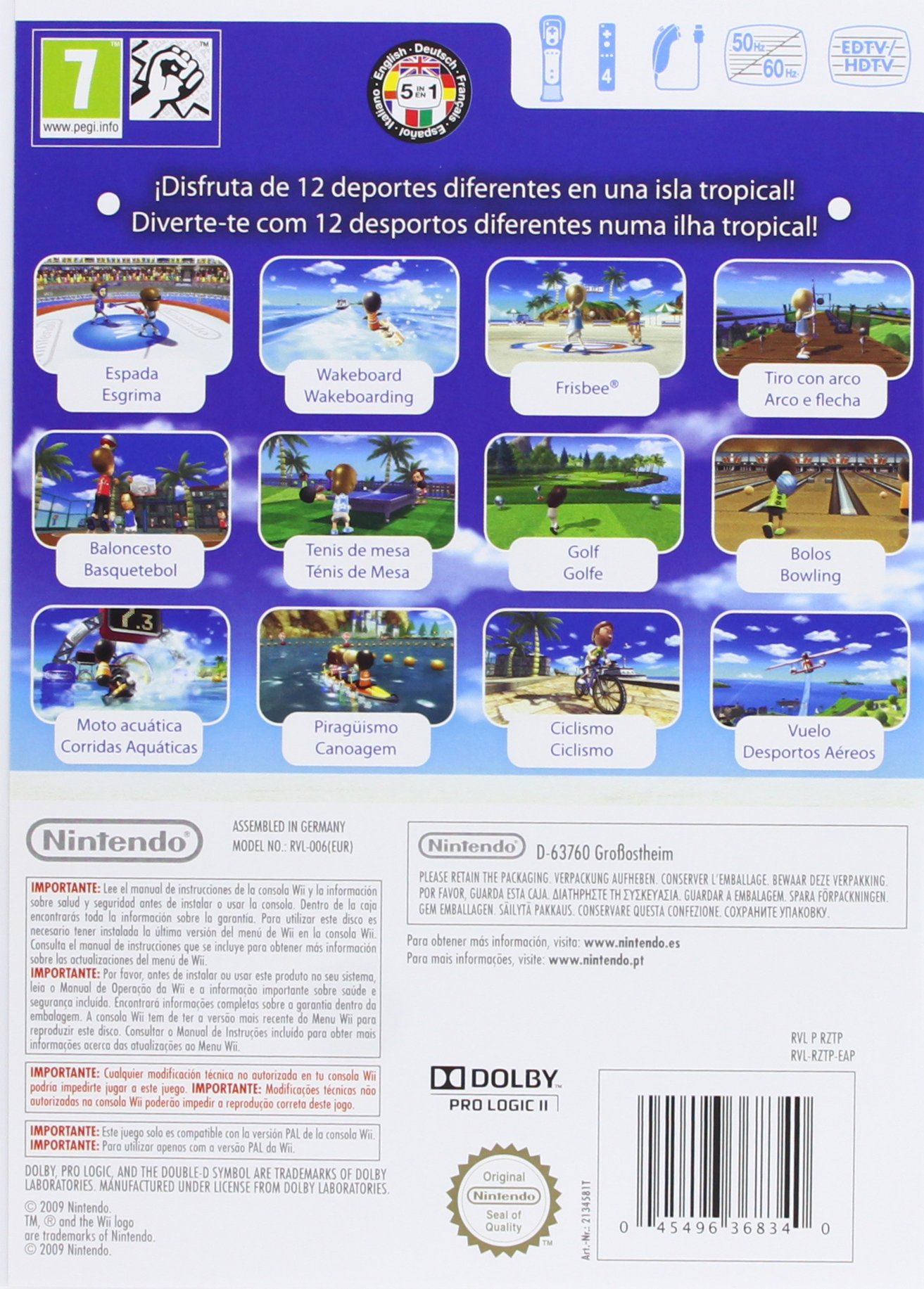 Nintendo Wii Sports Resort - Best Selling Wii Game for Family Fun | Multiplayer Sports Simulation for Parties & Indoor Activities