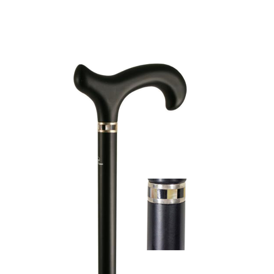 Vintage Art Deco Collar Beech Derby Cane - Classic Walking Stick for Men & Women - Perfect for Fashion Accessories, Costume Props, and Historical Reenactments