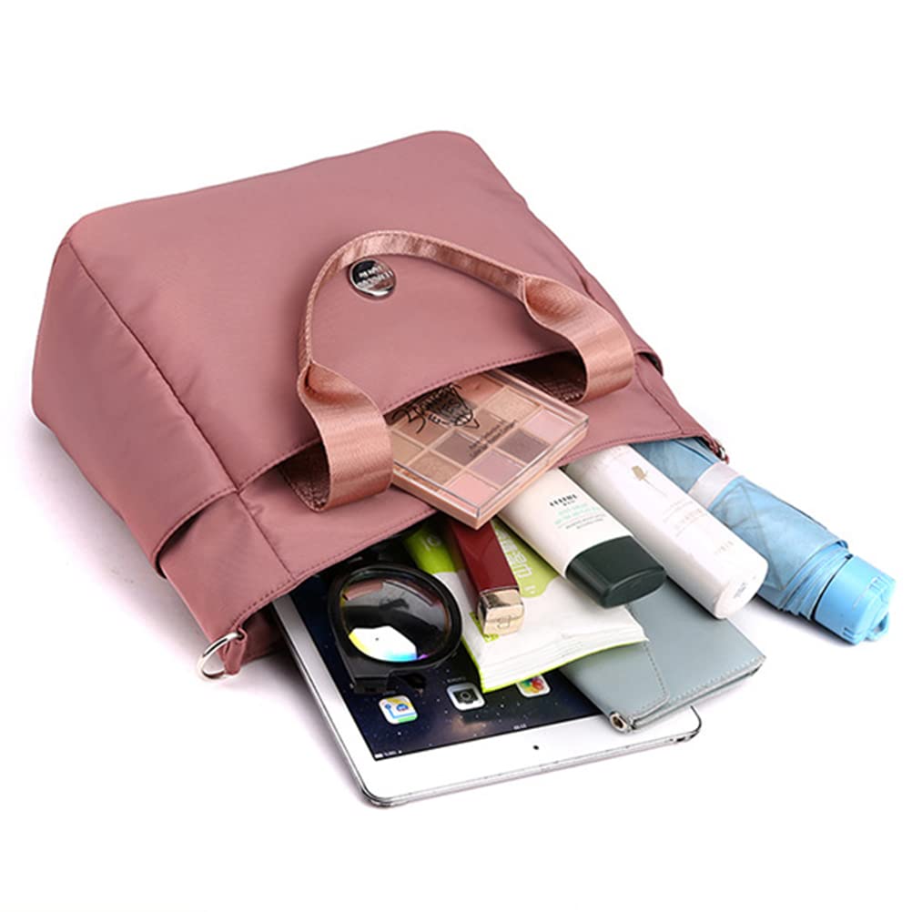 Waterproof Nylon Tote Bag for Women - Crossbody Shoulder Bag with Zipper Pocket - Lightweight Casual Purse for Work, Travel & Shopping
