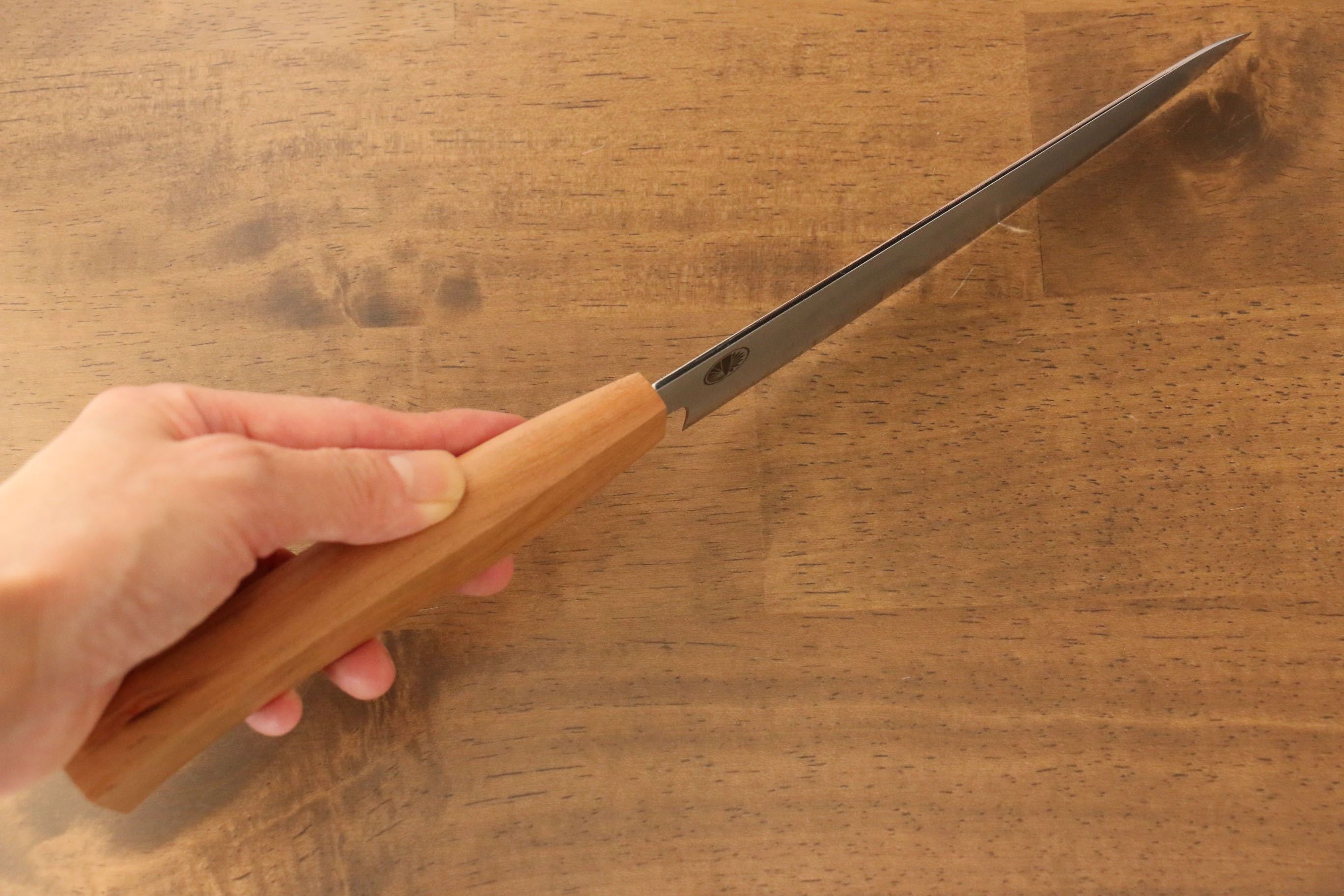 Jikko VG10 Japanese Petty Utility Knife 150mm with Cherry Wood Handle - Perfect for Home Cooking, Slicing, and Precision Cutting