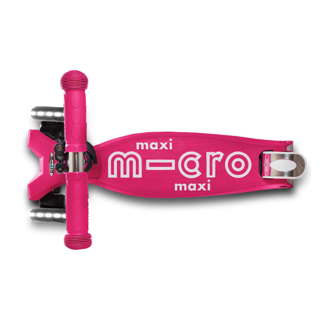 Micro Maxi Deluxe 3 Wheel LED Scooter for Kids - Pink Electric Kick Scooter with Lights | Perfect for Commuting, School & Outdoor Fun
