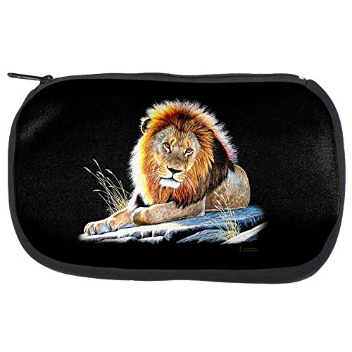 Lion On A Rock Cosmetic Pouch - Waterproof Makeup Bag for Travel, Gym & Daily Essentials | Portable Toiletry Organizer for Women & Men