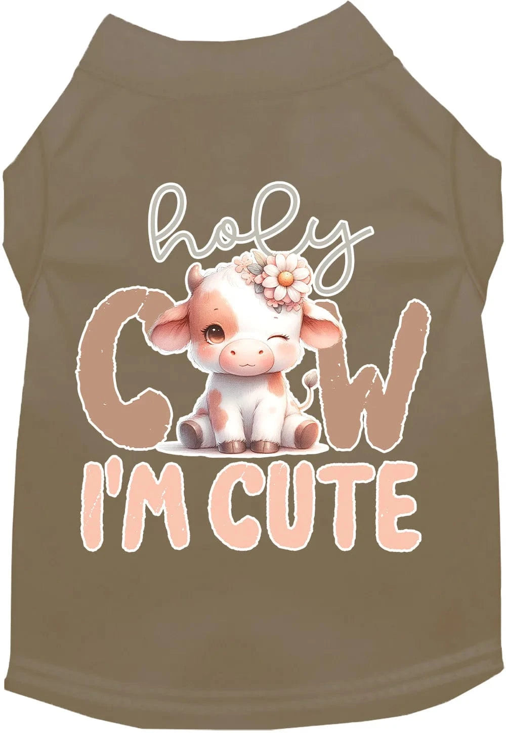 Holy Cow I'm Cute T-Shirt - 3 Color Options for Women | Casual & Funny Graphic Tee for Everyday Wear, Parties & Gifts