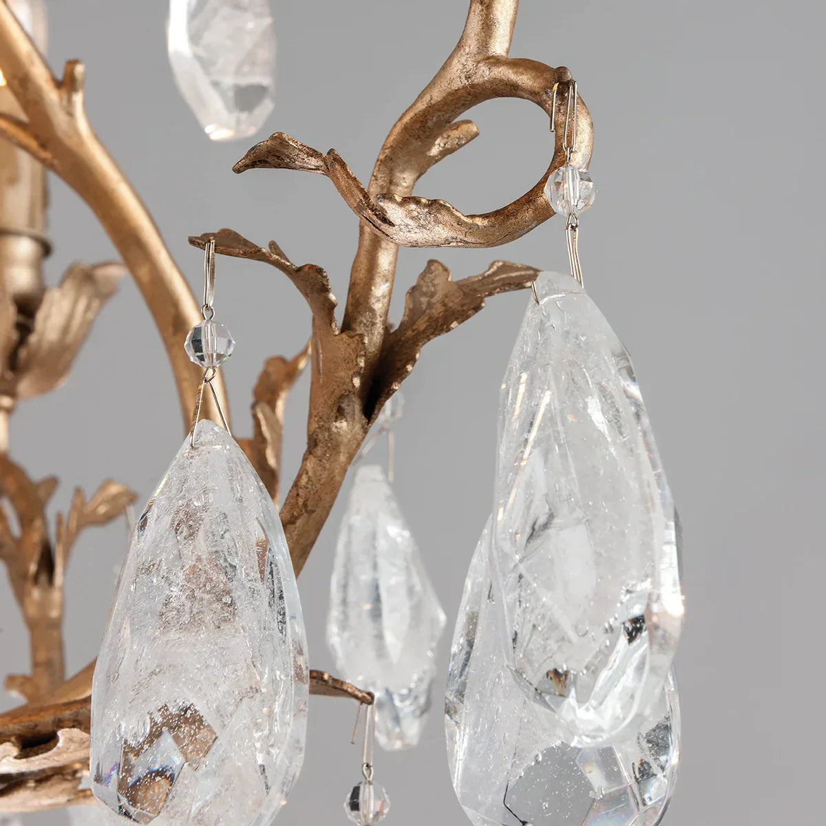 Amadeo Branch Crystal Chandelier - Elegant Art Glass Lighting Fixture for Dining Room, Living Room, and Bedroom Decor