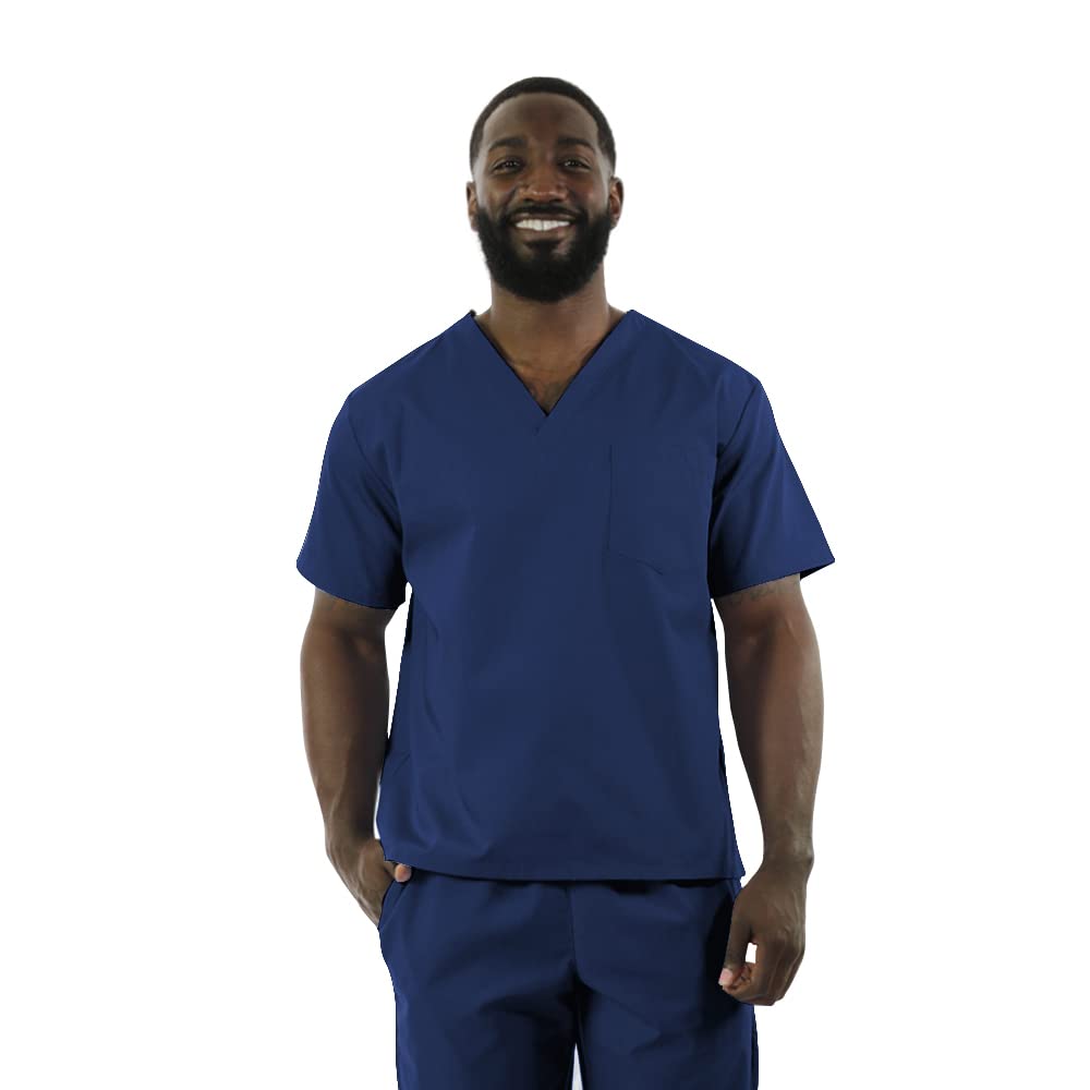 Premium Unisex V-Neck Scrub Top for Doctors & Nurses - Soft, Comfortable Medical Uniform Top | Perfect for Hospitals, Clinics & Healthcare Professionals