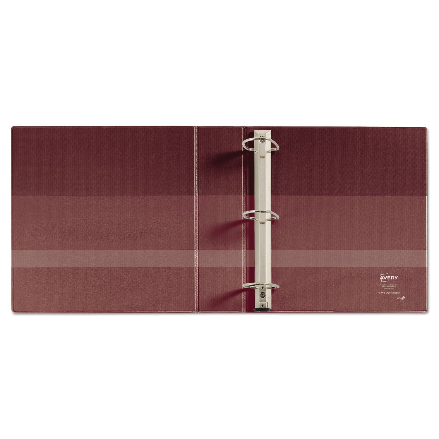 Avery Heavy-Duty 3 Ring Binder with One Touch EZD Rings - 4 Inch Capacity, 4.5 Inch Spine, Maroon (Model 79364) - Perfect for School, Office & Document Organization