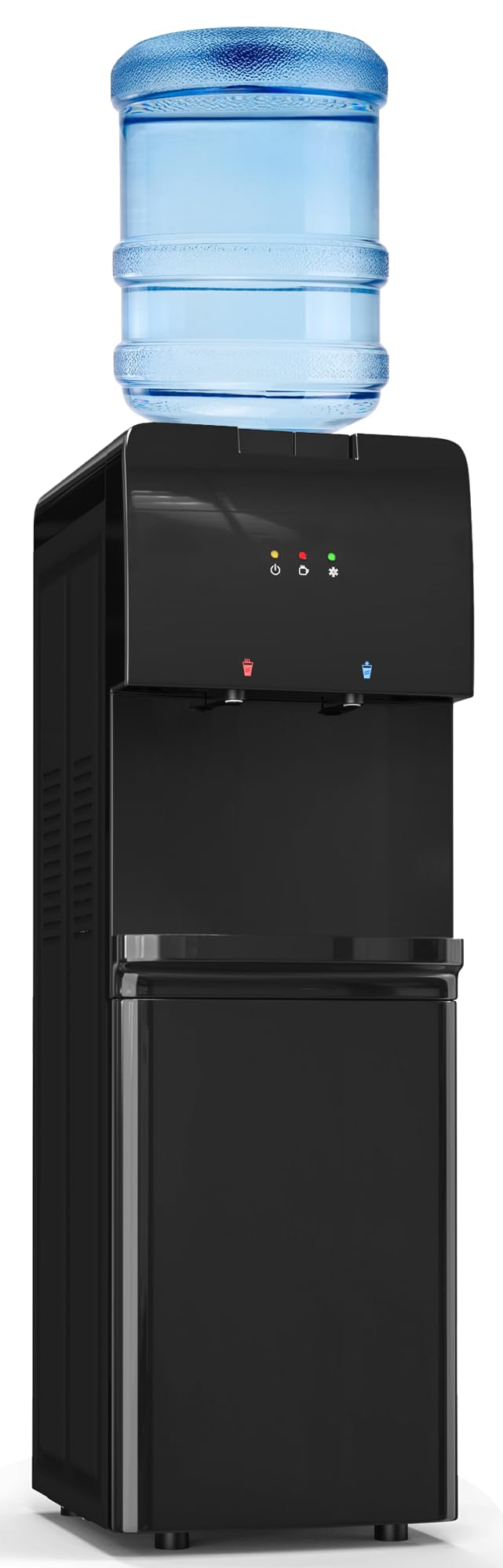 Hot & Cold Top Loading Water Cooler Dispenser for 3/5 Gallon Bottles - Child Safety Lock, Quiet Design - Perfect for Home, Office, Living Room & Kitchen - Instant Hot Water for Tea, Coffee & Cooking
