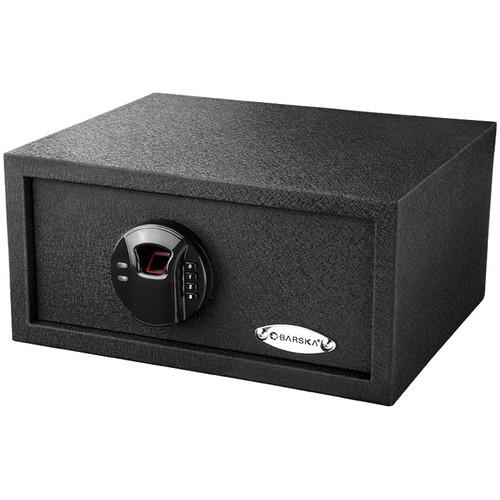 Barska AX12476 Biometric Keypad Security Safe HQ100 - Digital Fingerprint & Keypad Lock Home Safe Box for Cash, Jewelry, Documents - Perfect for Bedroom, Office & Gun Storage