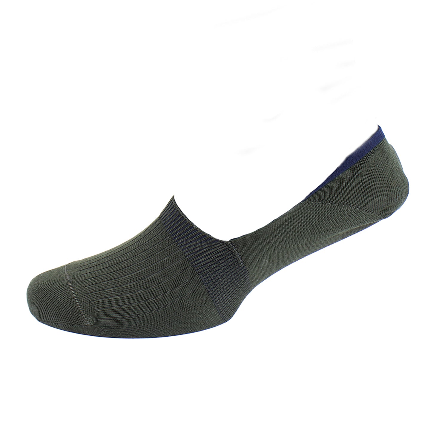 Men's Invisible Socks - Rib Mercerized Cotton No-Show Socks for Sneakers & Dress Shoes | Comfortable Low-Cut Socks for Work, Gym & Daily Wear