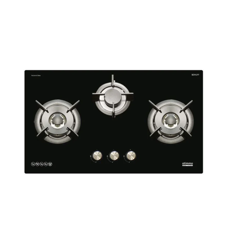 Europace ECH9128A 90cm Premium T Chimney Range Hood + EBH 6391S 3-Burner 90cm Gas Cooktop with Schott Glass - Modern Kitchen Ventilation & Cooking Solution for Home Chefs