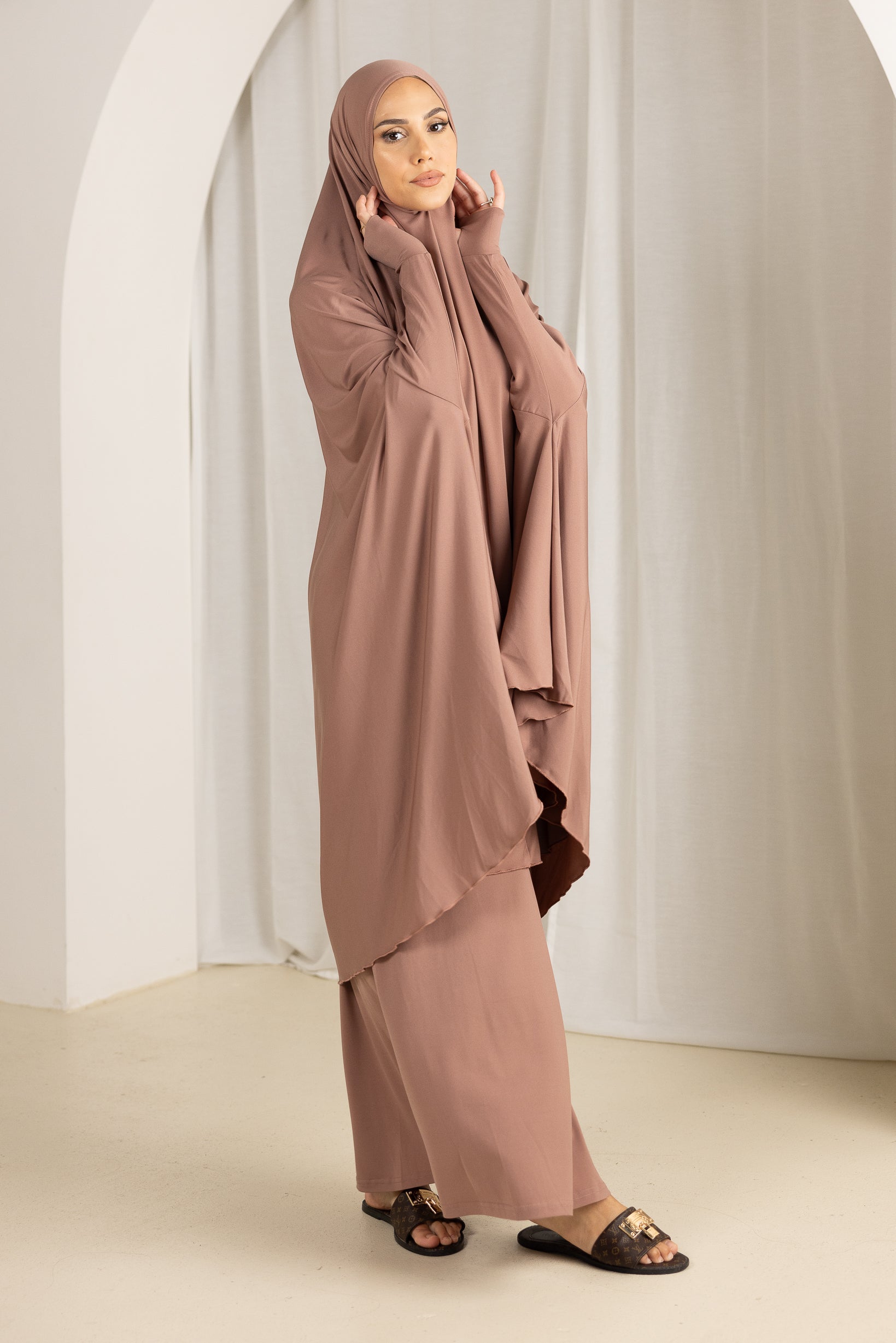 Premium Jilbab Prayer Set in Shades of Pink - Modest Islamic Prayer Outfit for Women - Perfect for Salah, Mosque Visits & Daily Worship
