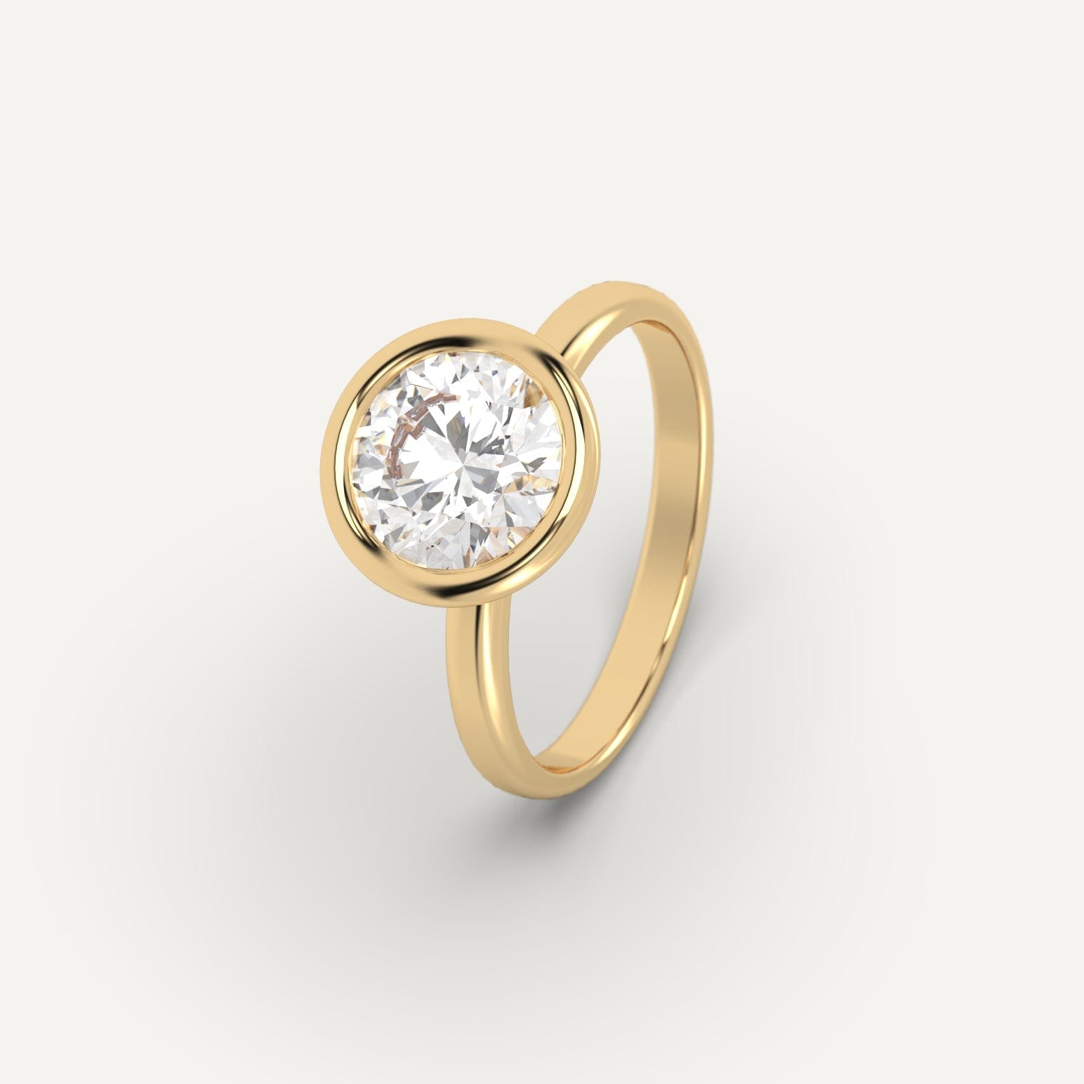 2 Carat Round Cut Diamond Ring - 14K White Gold Solitaire Engagement Ring for Women - Perfect for Proposals, Weddings & Anniversaries
