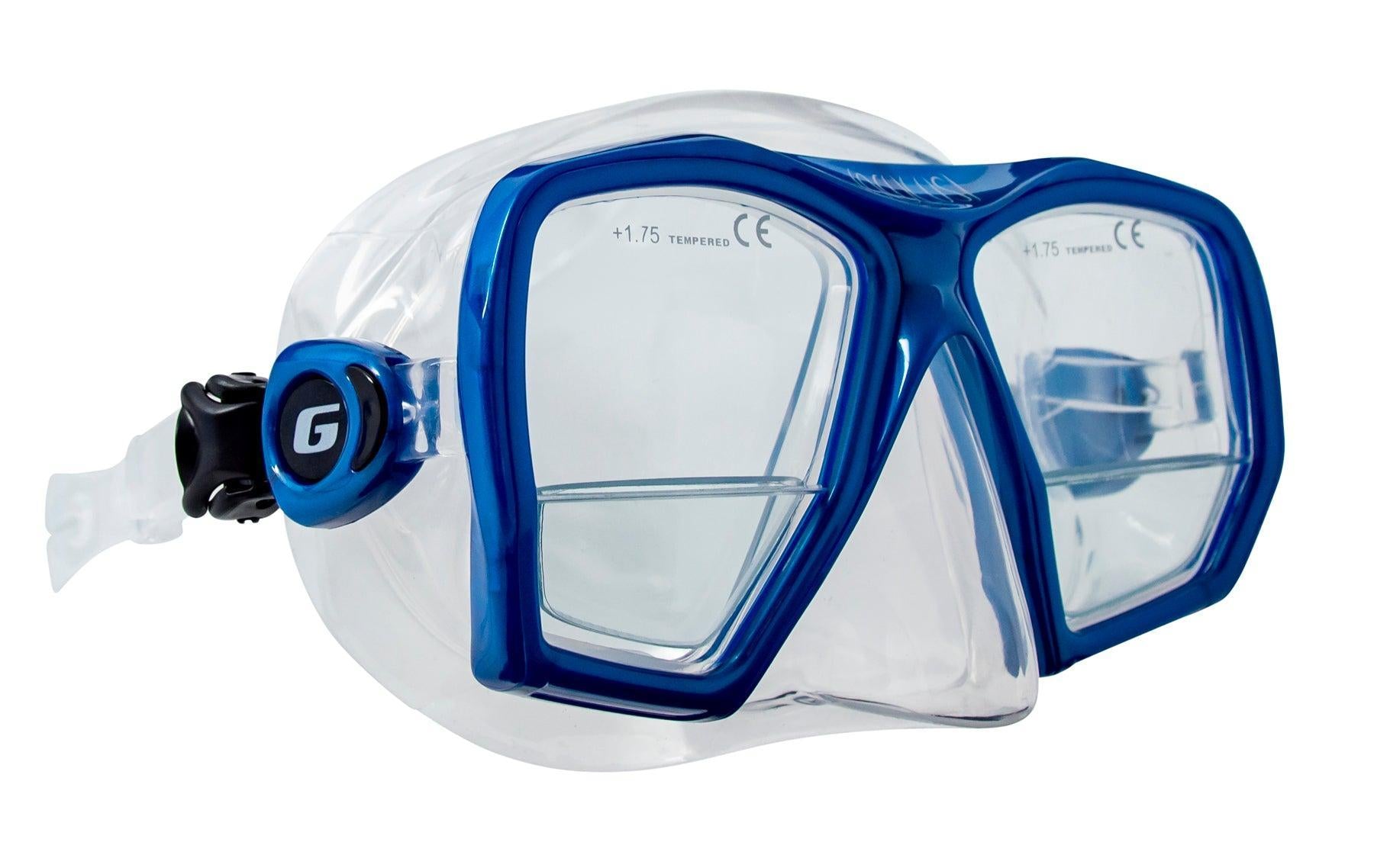 Genesis Oculus Scuba Mask with +175 Reader Lenses - Perfect for Snorkeling, Diving & Underwater Adventures