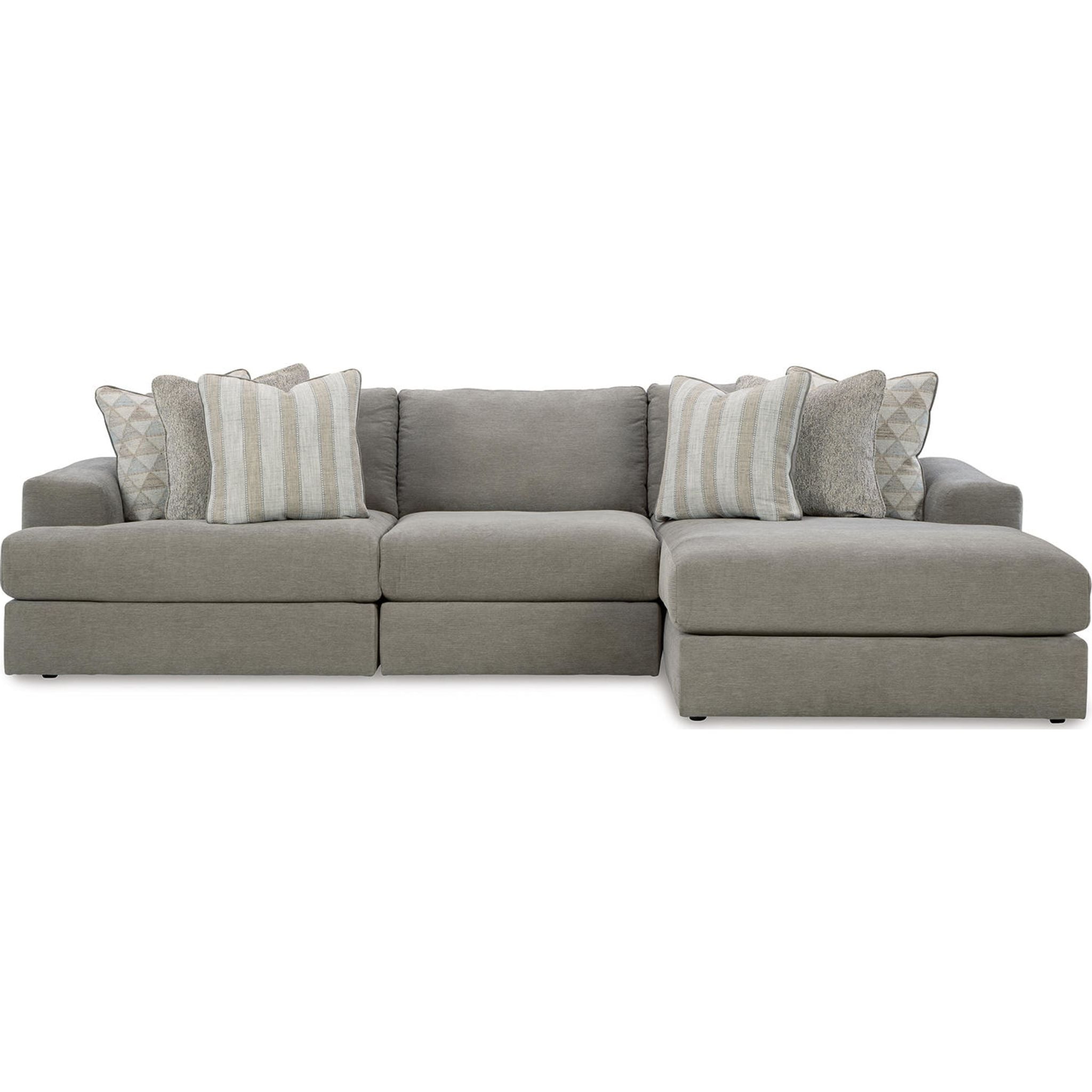 Avaliyah 3-Piece Modular Sectional Sofa with Chaise Lounge - Modern L-Shaped Living Room Couch for Small Spaces, Apartment & Family Gatherings
