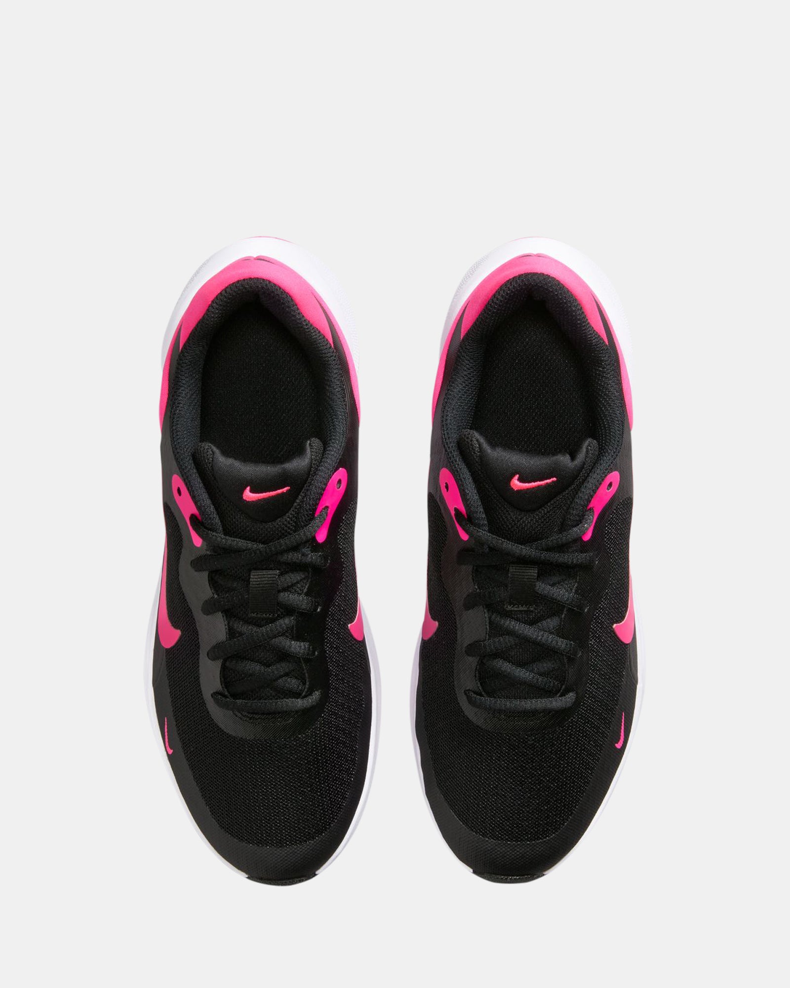 Revolution 7 Grade School Sneakers - Black/Hyper Pink/White Basketball Shoes for Kids | Perfect for School, Sports & Casual Wear