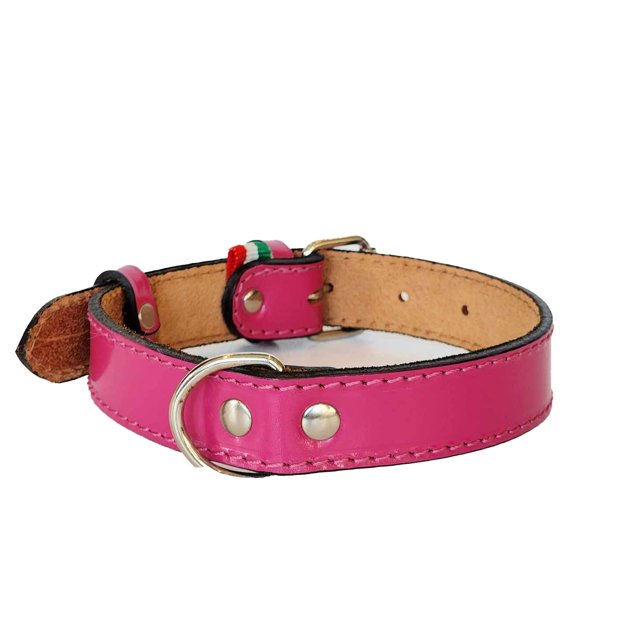 1 Inch European Patent Leather Dog Collar - Stylish & Durable for Small to Medium Dogs - Perfect for Daily Walks, Training & Fashion Accessories