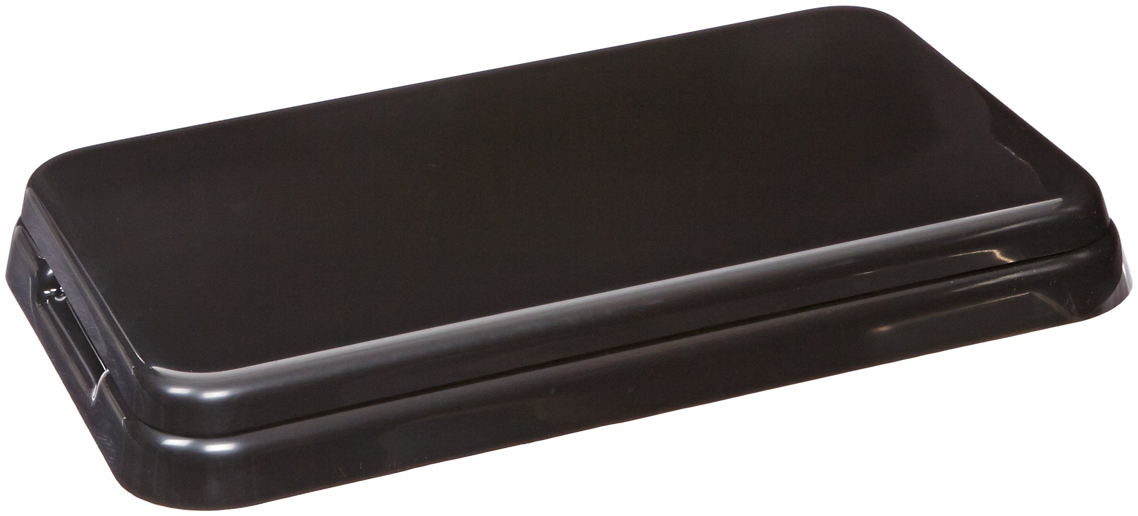 Simport M920-2 ABS Plastic Slide Staining Tray with Black Lid - 20 Slide Capacity (15