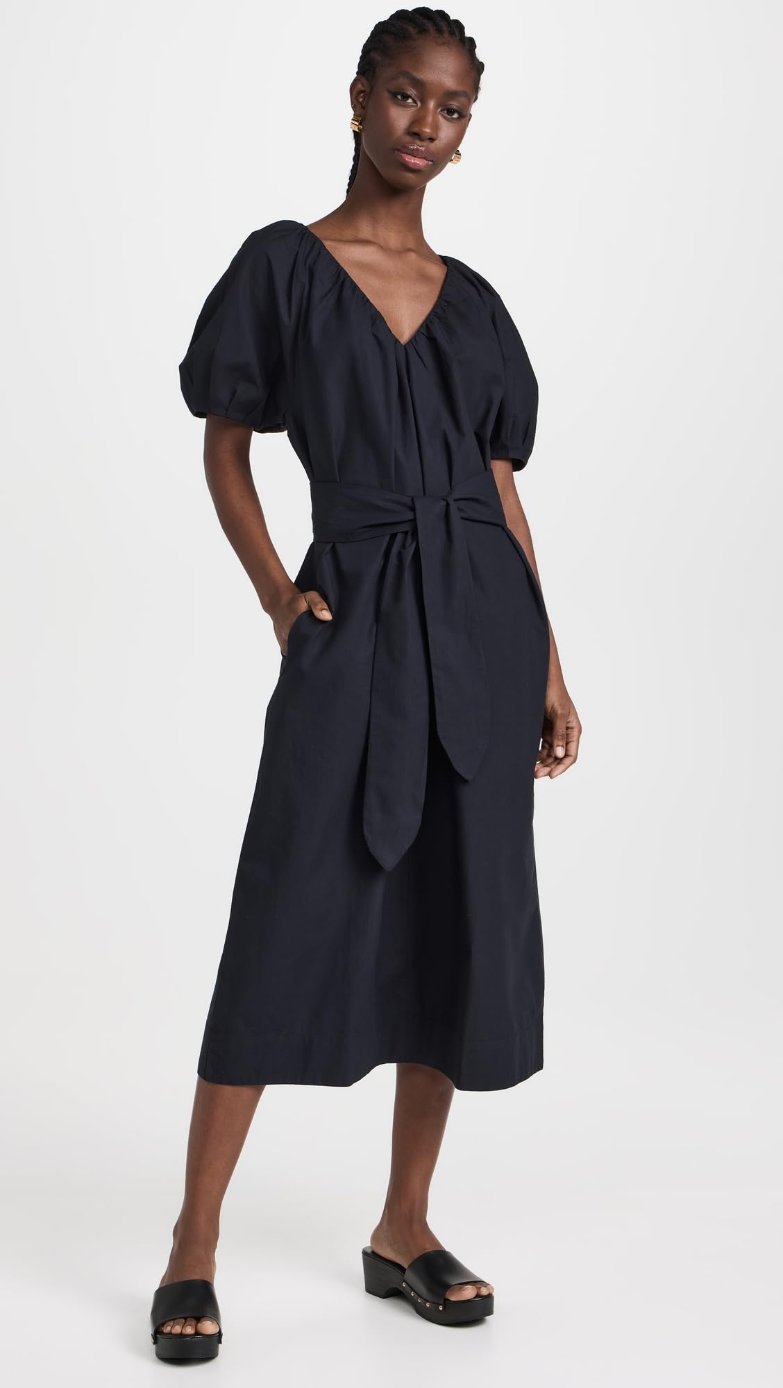 Mara Hoffman Women's Alora Puffy Sleeve Top Dress - Elegant Boho Chic Blouse for Casual Outings & Special Occasions
